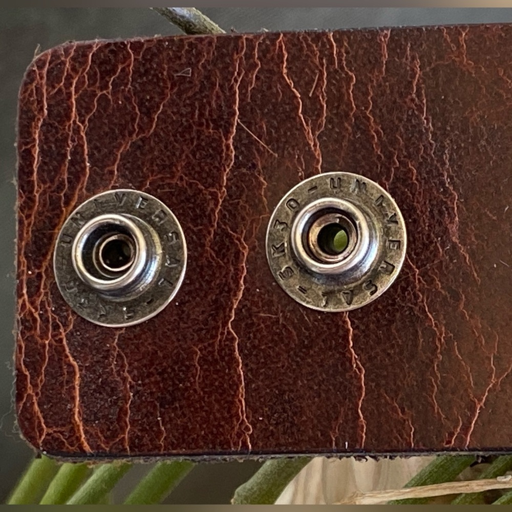 Broken Arrow Variscite Leather Cuff - Picture 6 of 12